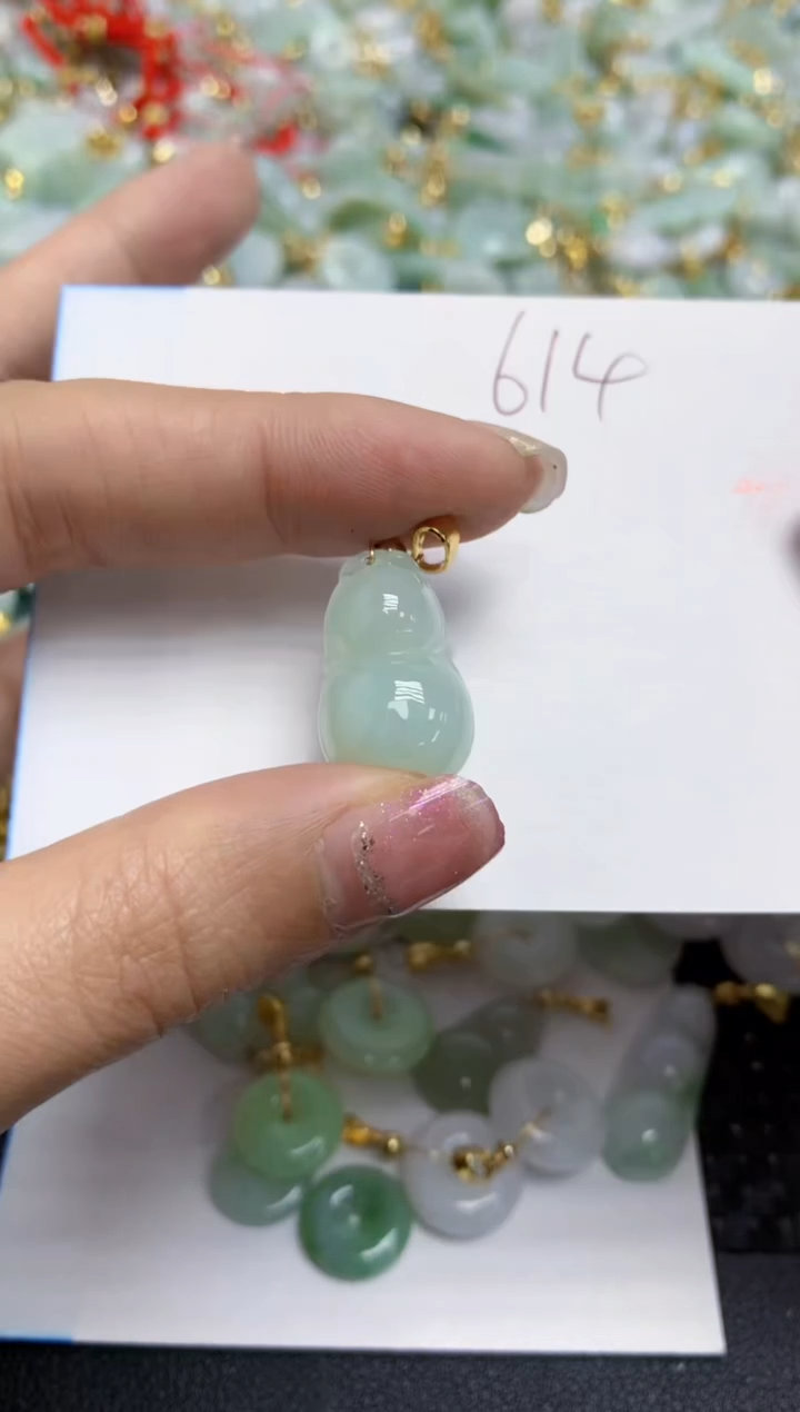 【闪购商品】翡翠颈饰合金天然翡翠A货