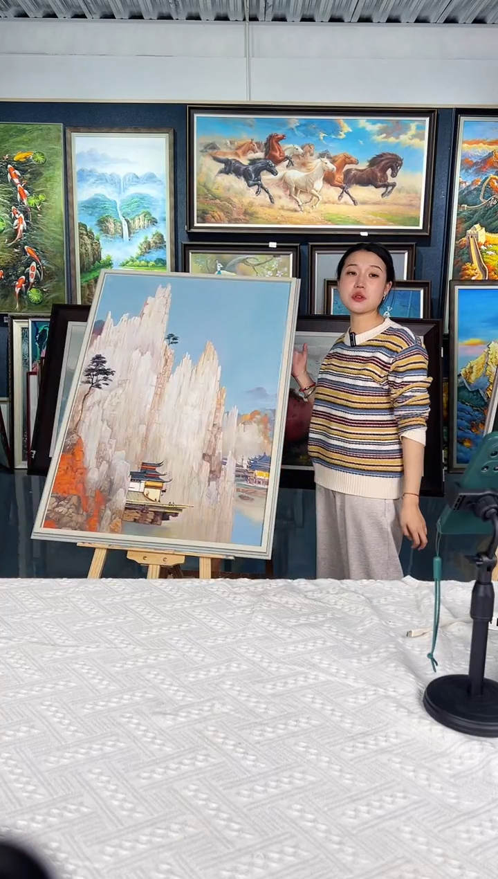 【闪购商品】油画100号 70*100 山水-手绘油画