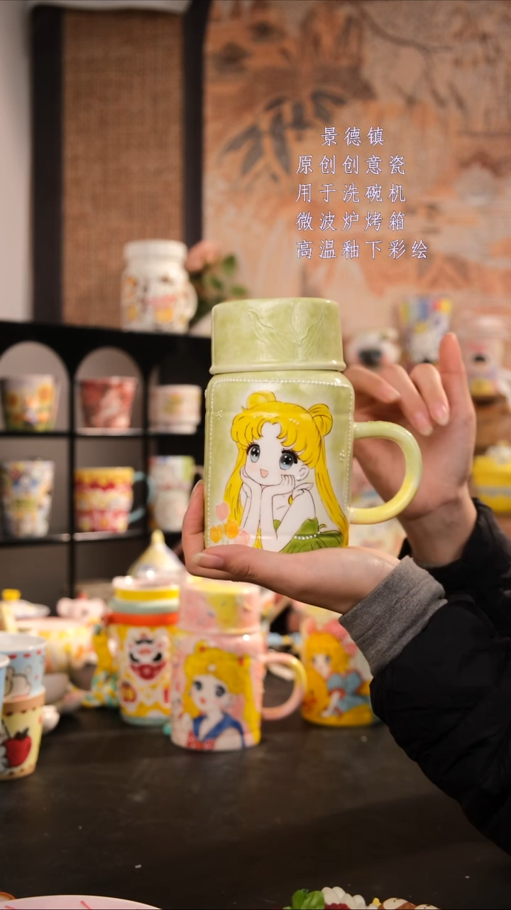 摆件陶旺的可以陶瓷手工创意设计款陶瓷