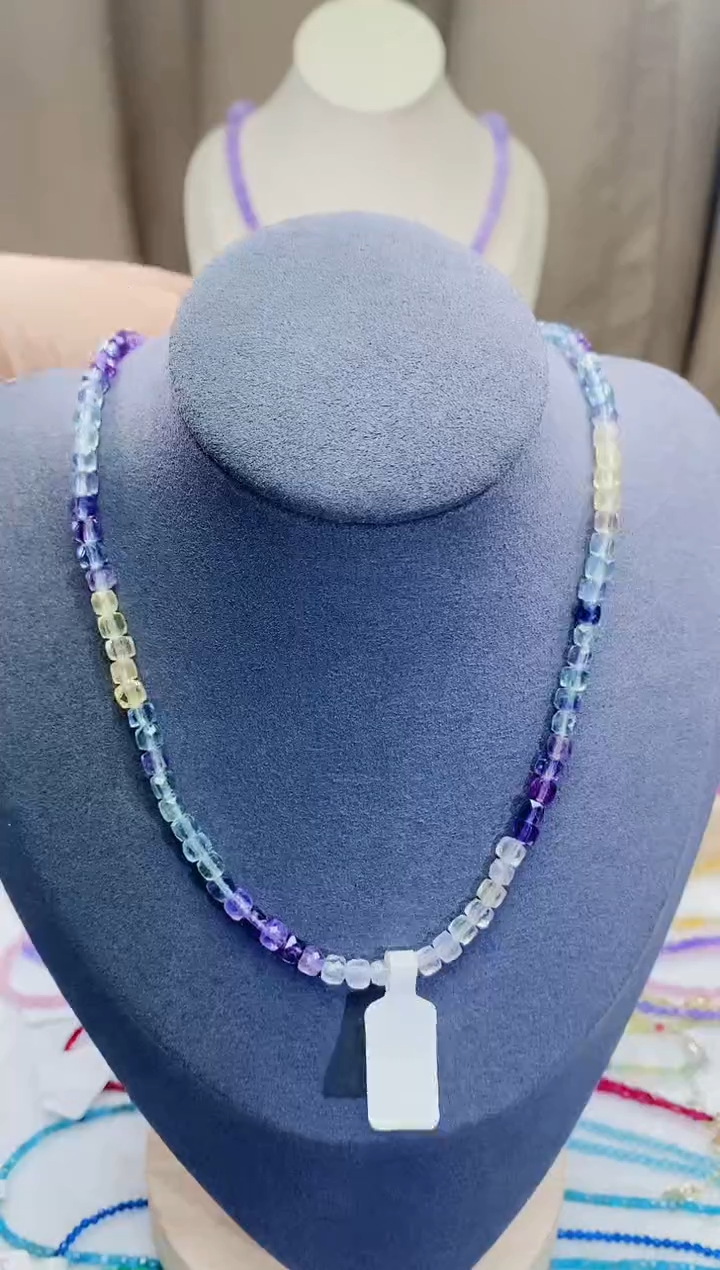 【闪购商品】萤石项链18K金镶嵌诗颜甄选珠宝SYZB57