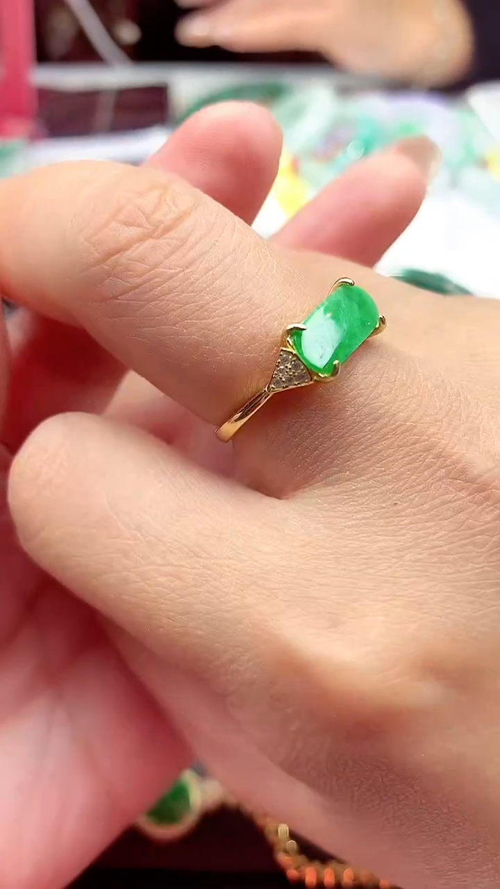 【闪购商品】翡翠戒指银S925镶嵌戒指