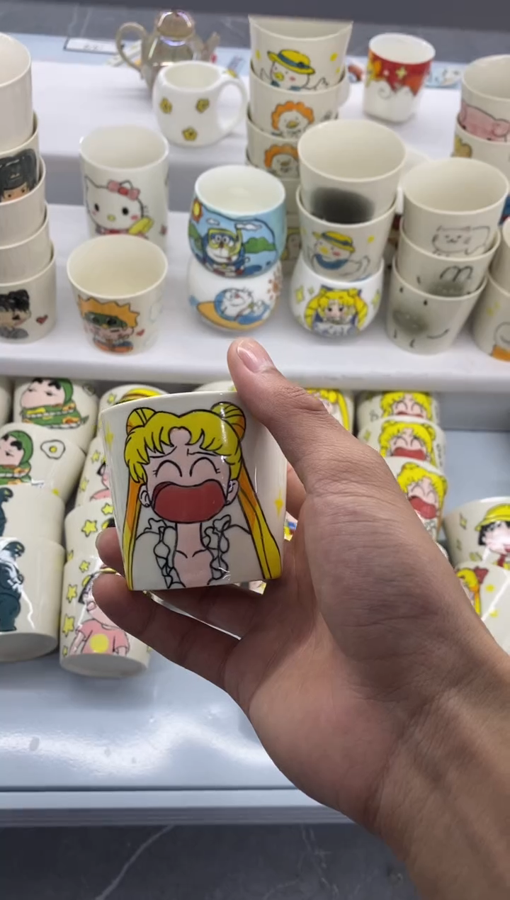 高温釉下彩纯手工手绘陶瓷