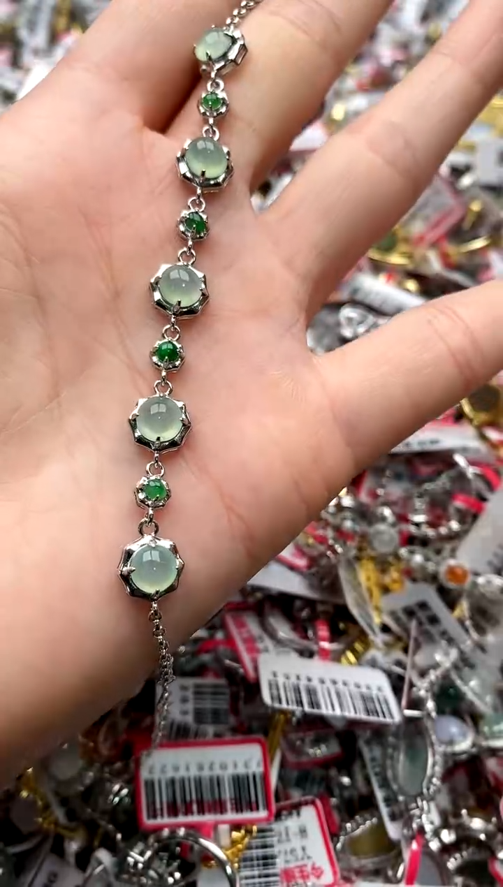 【闪购商品】翡翠戒指银S925镶嵌4444444    6