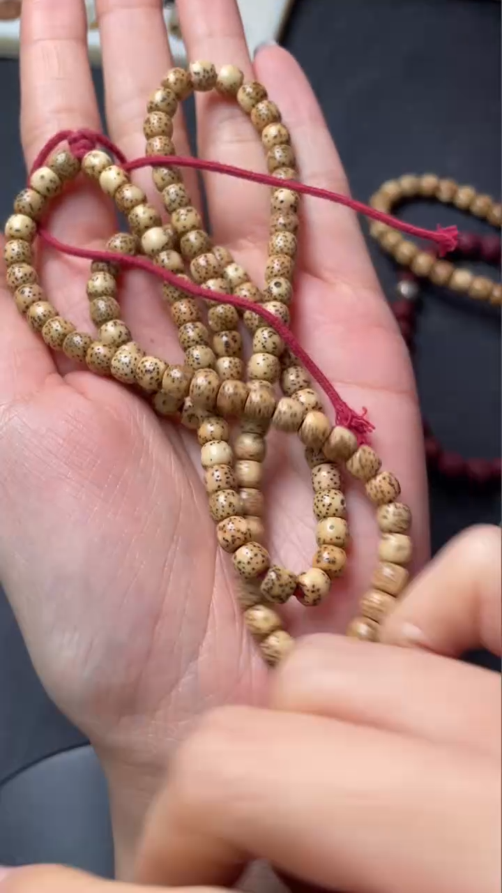 【闪购商品】星月菩提吊坠精工级大年份陈籽桶珠6*5长串