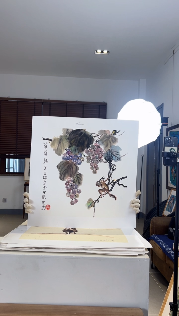 【闪购商品】版画耿玉琨发行限量亲签版画作品s版