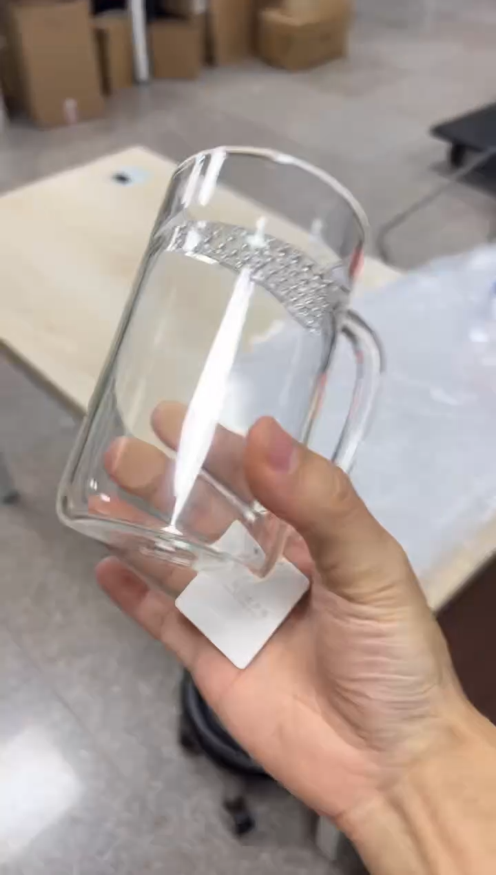 【闪购商品】禾器清简杯月牙款纯透明（样品，介意勿拍）