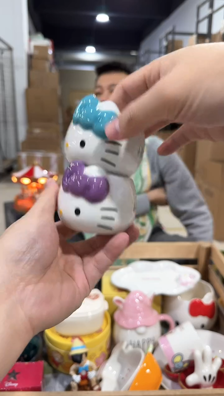 瓷片kkkt 一口杯 蓝色加紫色