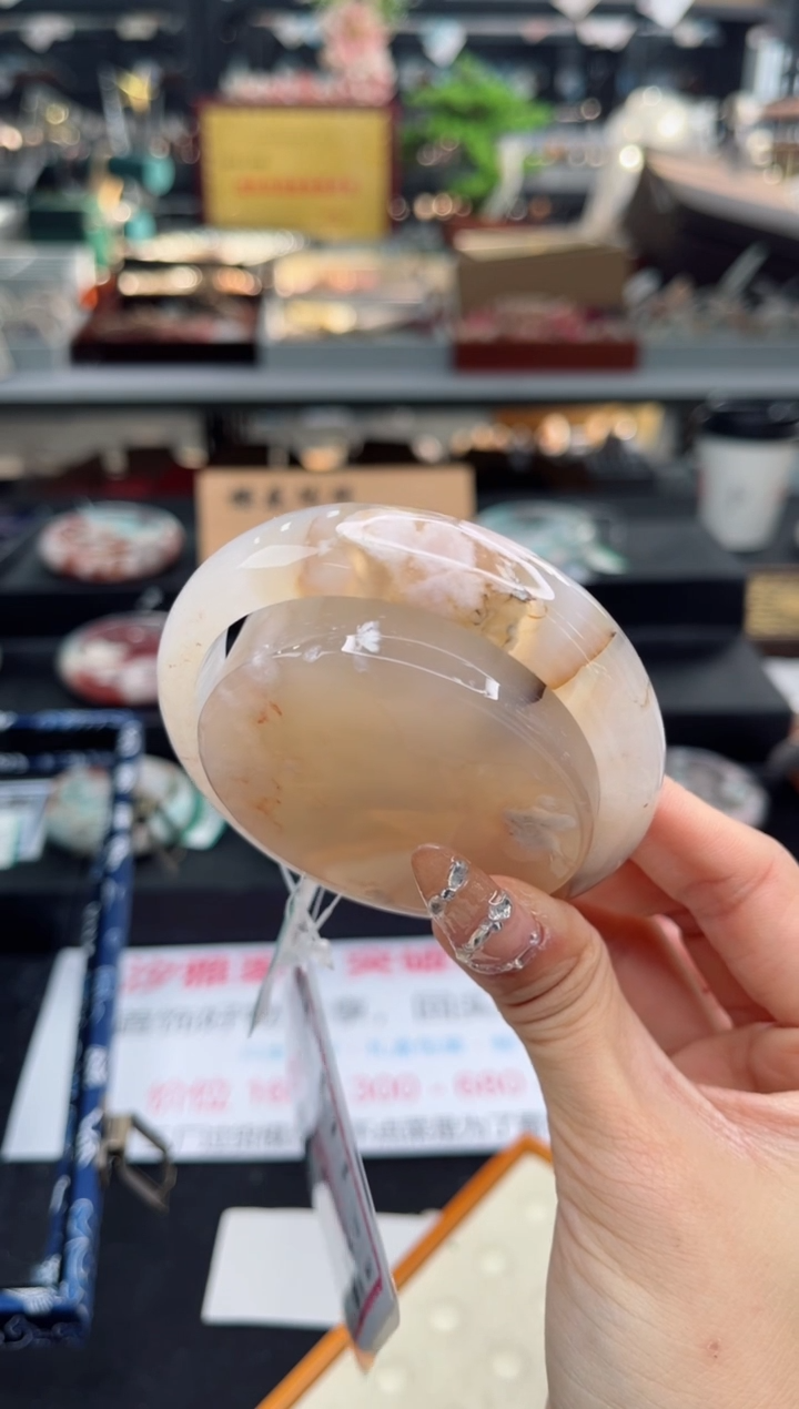 【闪购商品】石英质玉手镯未镶嵌60圈口（赠品镯心）1572453