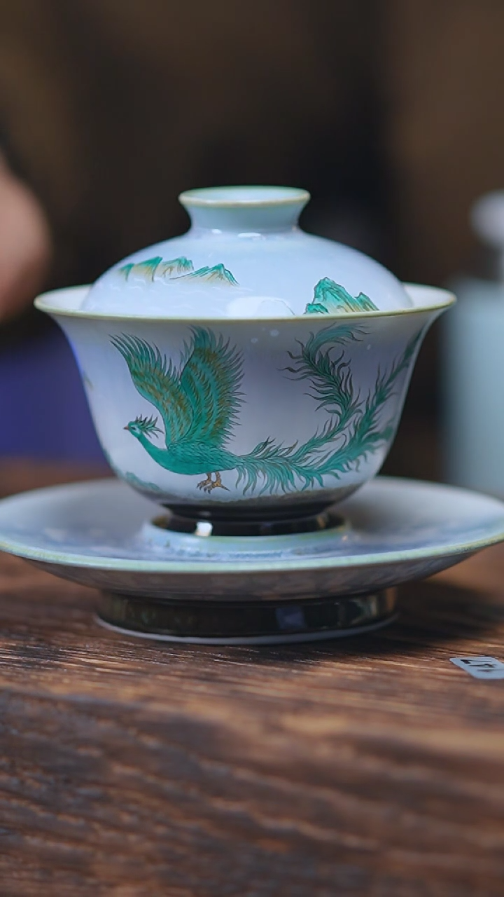【闪购商品】青鸟三才窑变盖碗