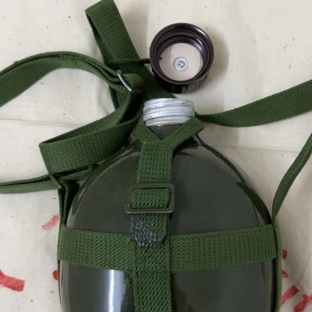 老式扒漆铝制1.2升大容量水壶