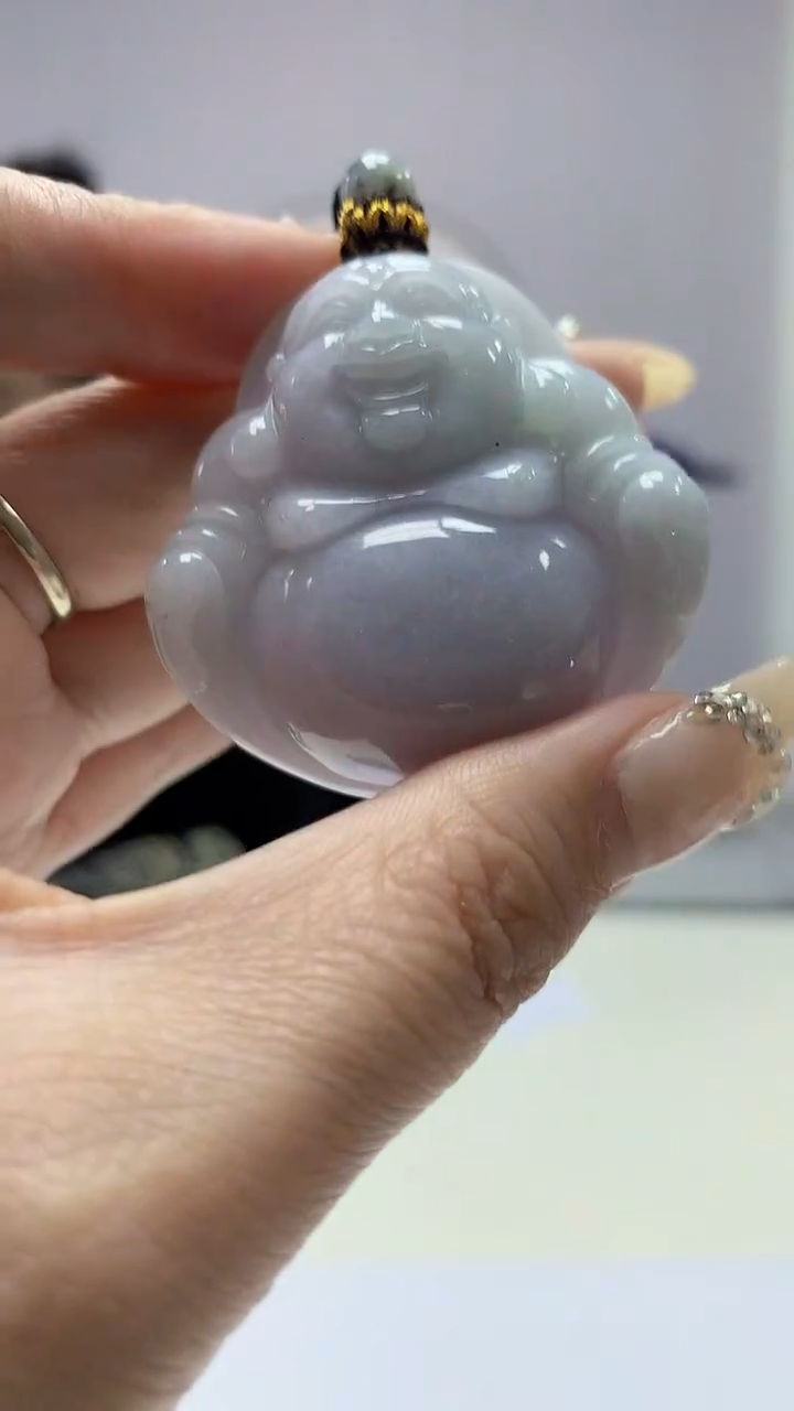 【闪购商品】定制翡翠未镶嵌4902DD-毛货挂件佛公32