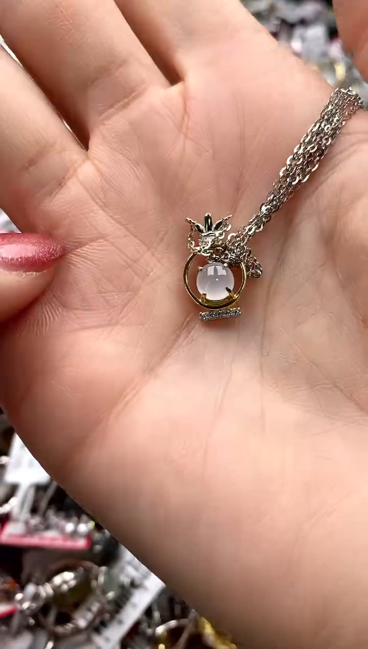 【闪购商品】翡翠戒指银S925镶嵌222222    0