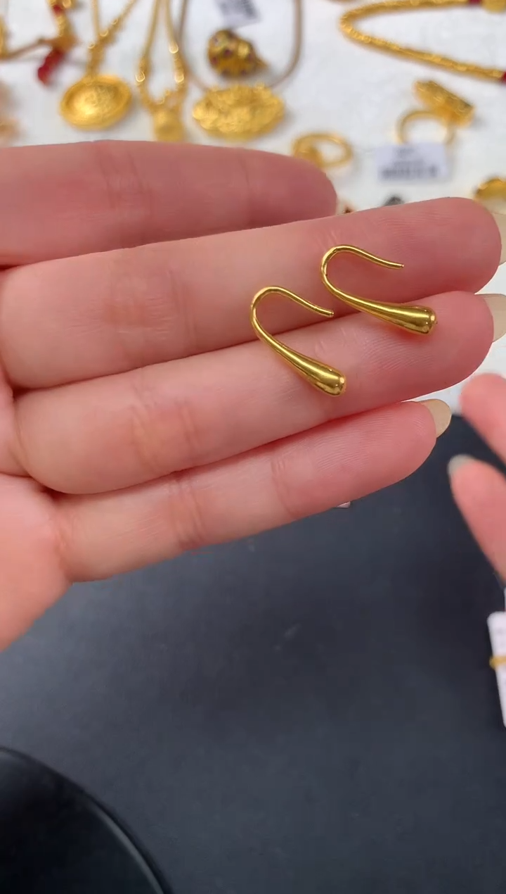 耳饰定制足金D161|841