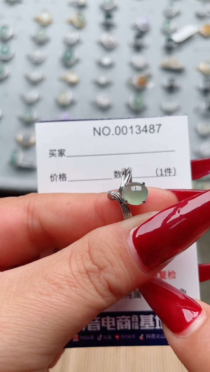 【闪购商品】翡翠戒指银S925镶嵌·