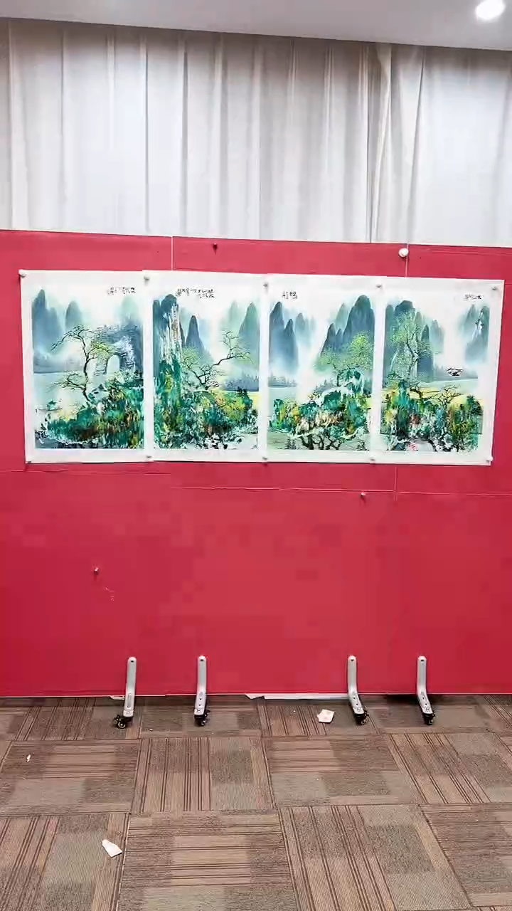 【闪购商品】绘画赵燮绘画11平尺金袍抽象山水条屏