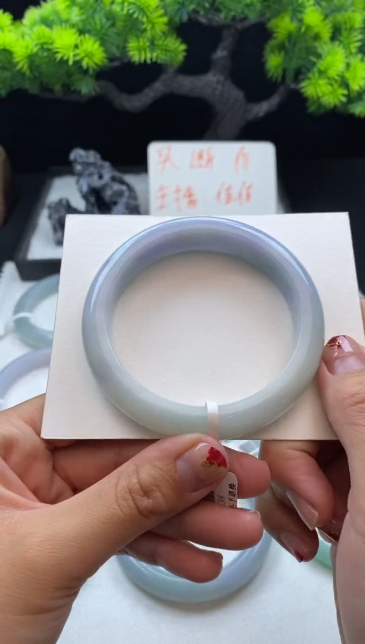 【闪购商品】翡翠手镯未镶嵌57正圈-不退不换