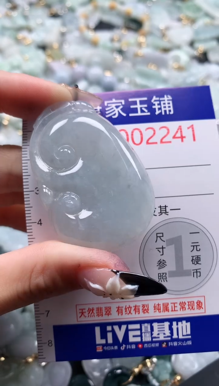 翡翠未镶嵌吊坠(不含链)2241