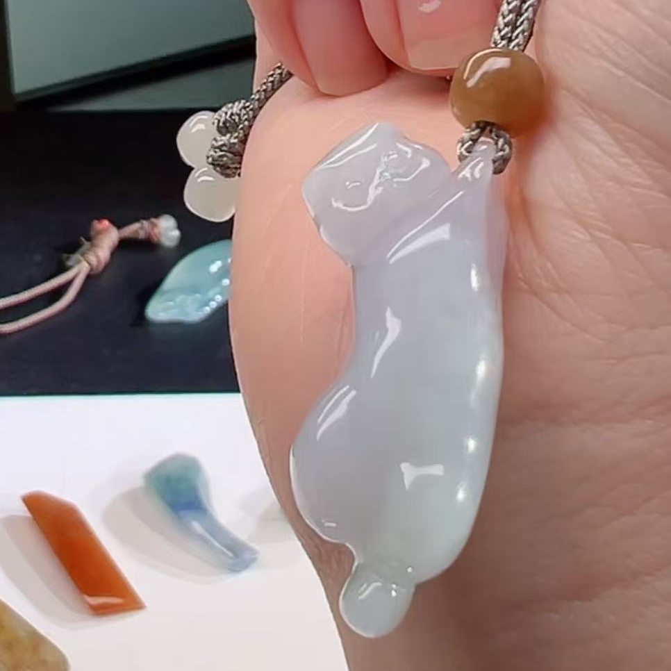 【庄家翡翠】小猫挂件