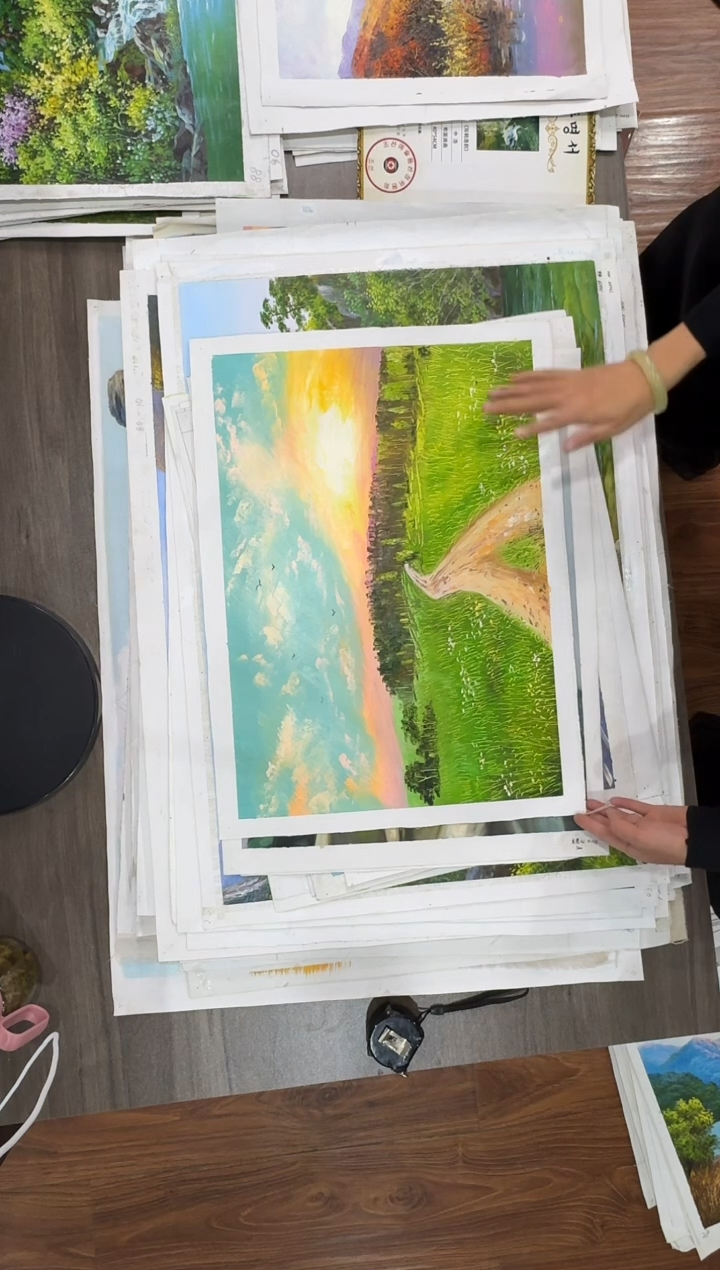 油画【113号】约53*35cm丨朝鲜原创纯手绘孤品油画丨顺丰包邮