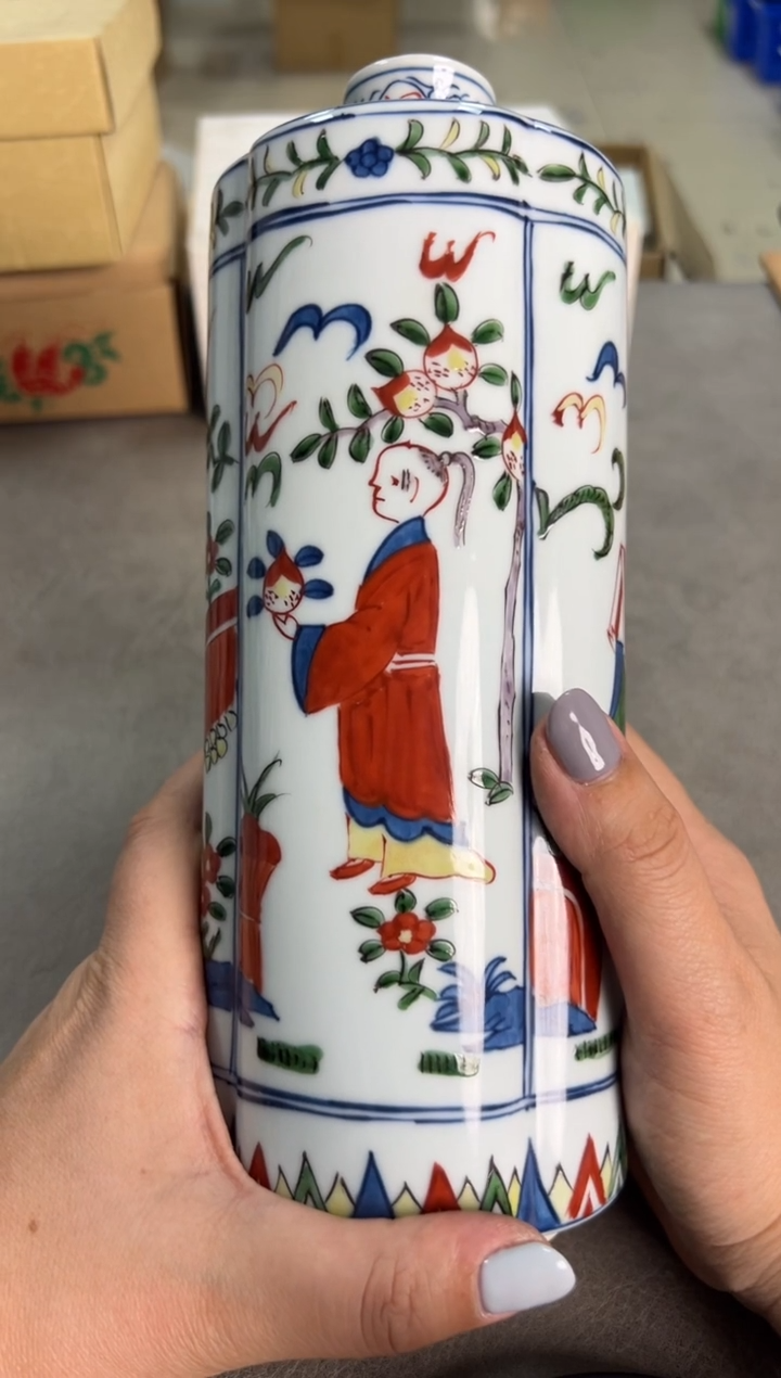 源右卫门 原盒 皮小桃瓷器 都是大漂亮
