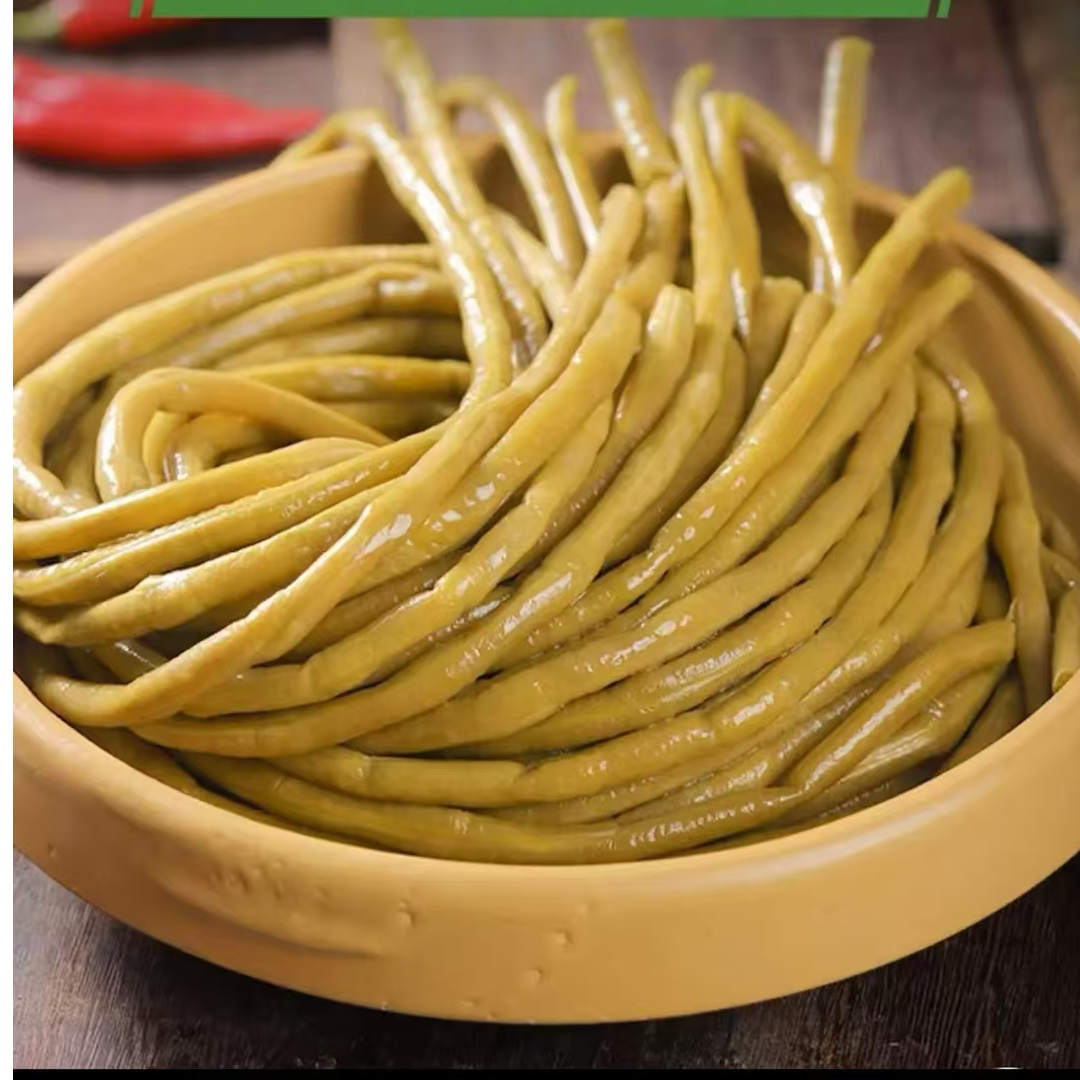 湖南常德乡里农家酸豆角、酸脆爽口的下饭神器