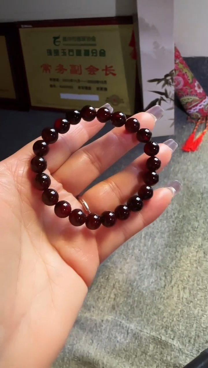 手串琥珀未镶嵌#35缅甸琥珀血珀手串8mm