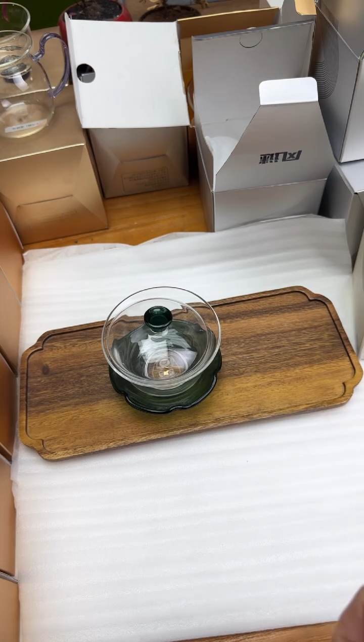 风谜金标荷悦盖碗墨绿