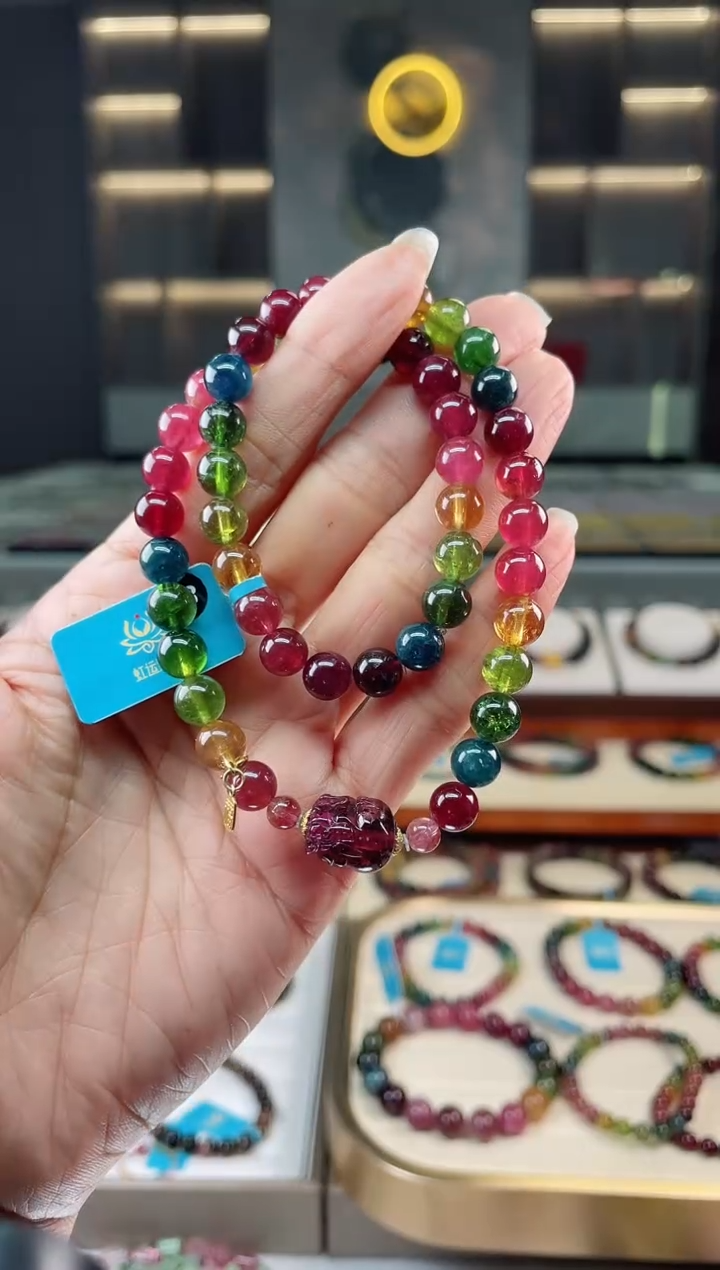 【闪购商品】碧玺单圈手串未镶嵌（多样性发一条）Q