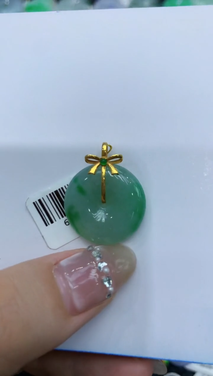 【闪购商品】翡翠颈饰18K金镶嵌 222222222