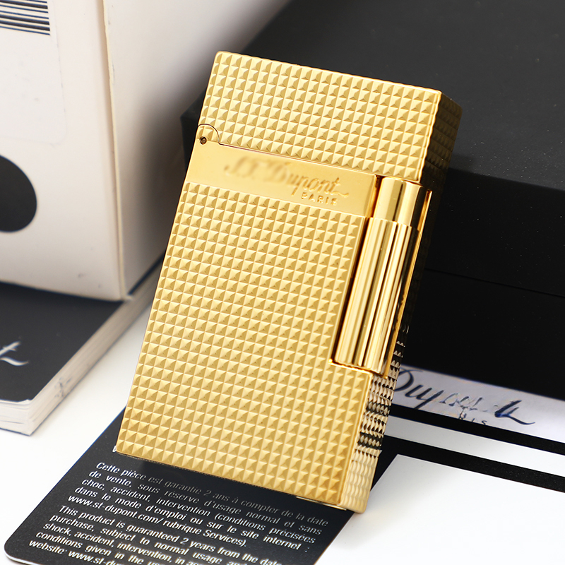 都家L2大号镀金巴黎钉大标气体打火机男士高档送礼016424