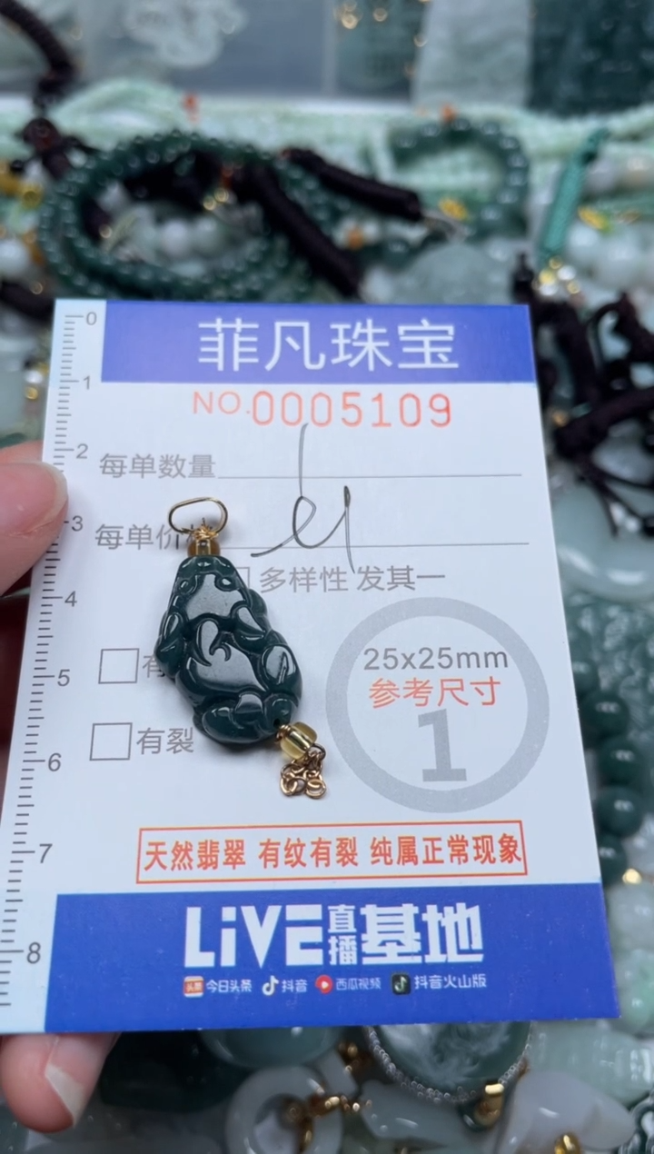 【闪购商品】翡翠颈饰未镶嵌00..5109
