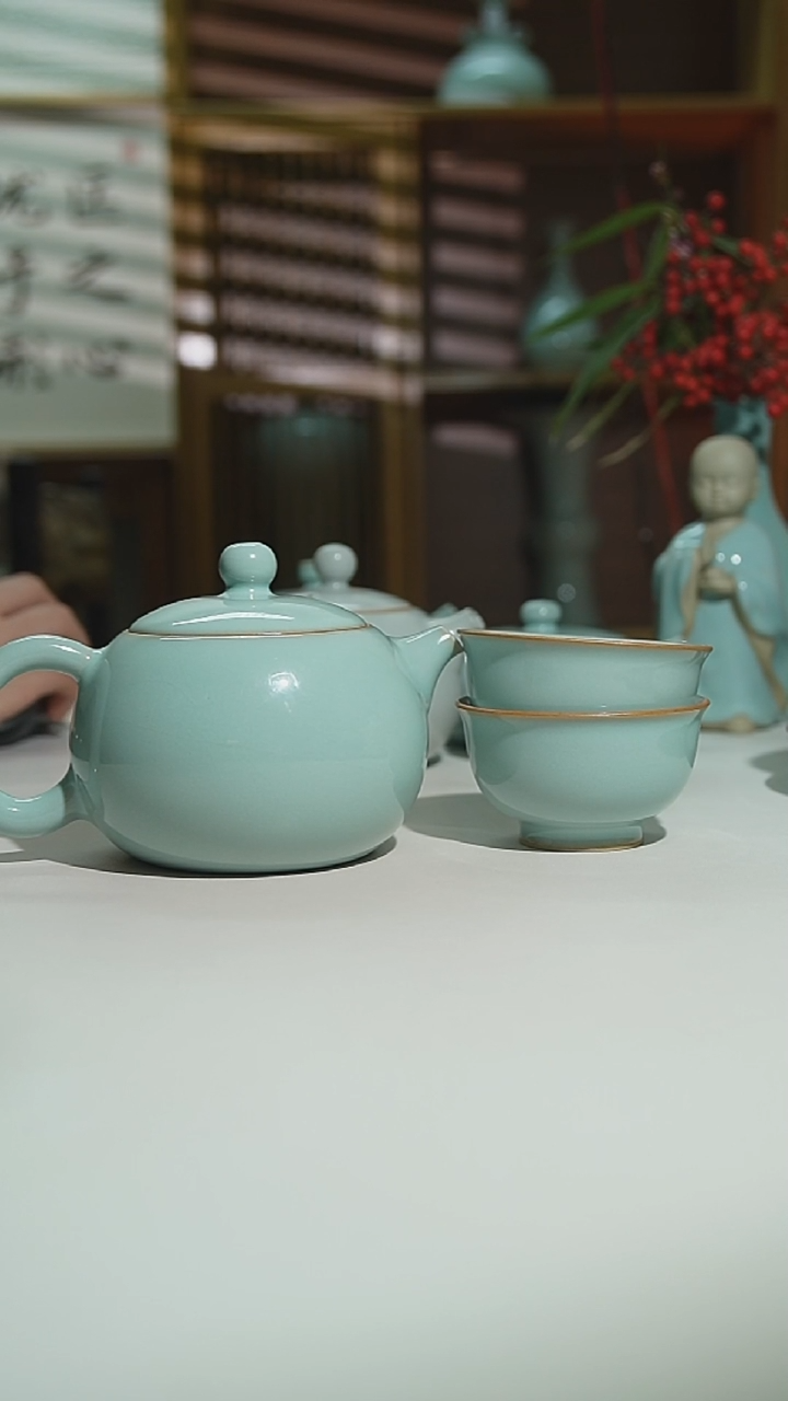 天青运圈西施壶加2杯二级