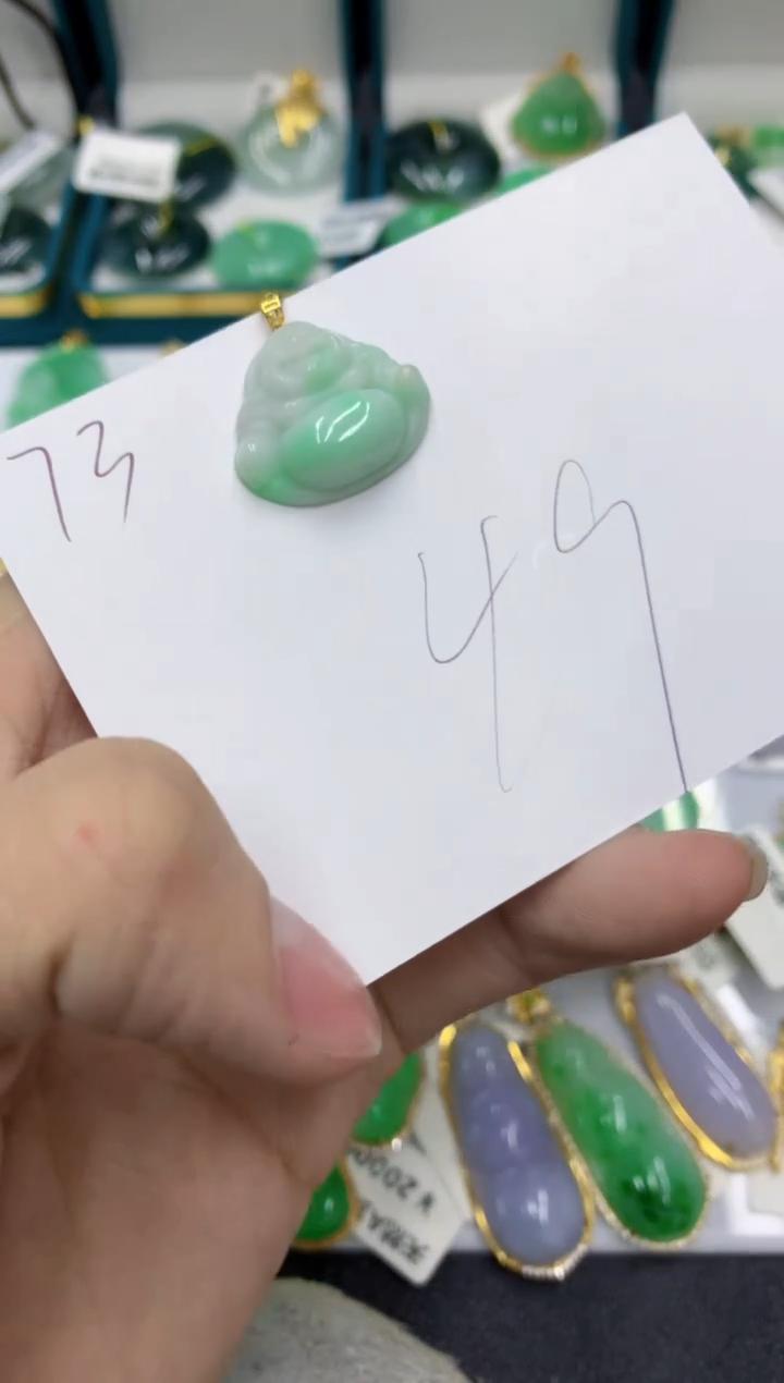 【闪购商品】翡翠颈饰18K金镶嵌号链接11111111111