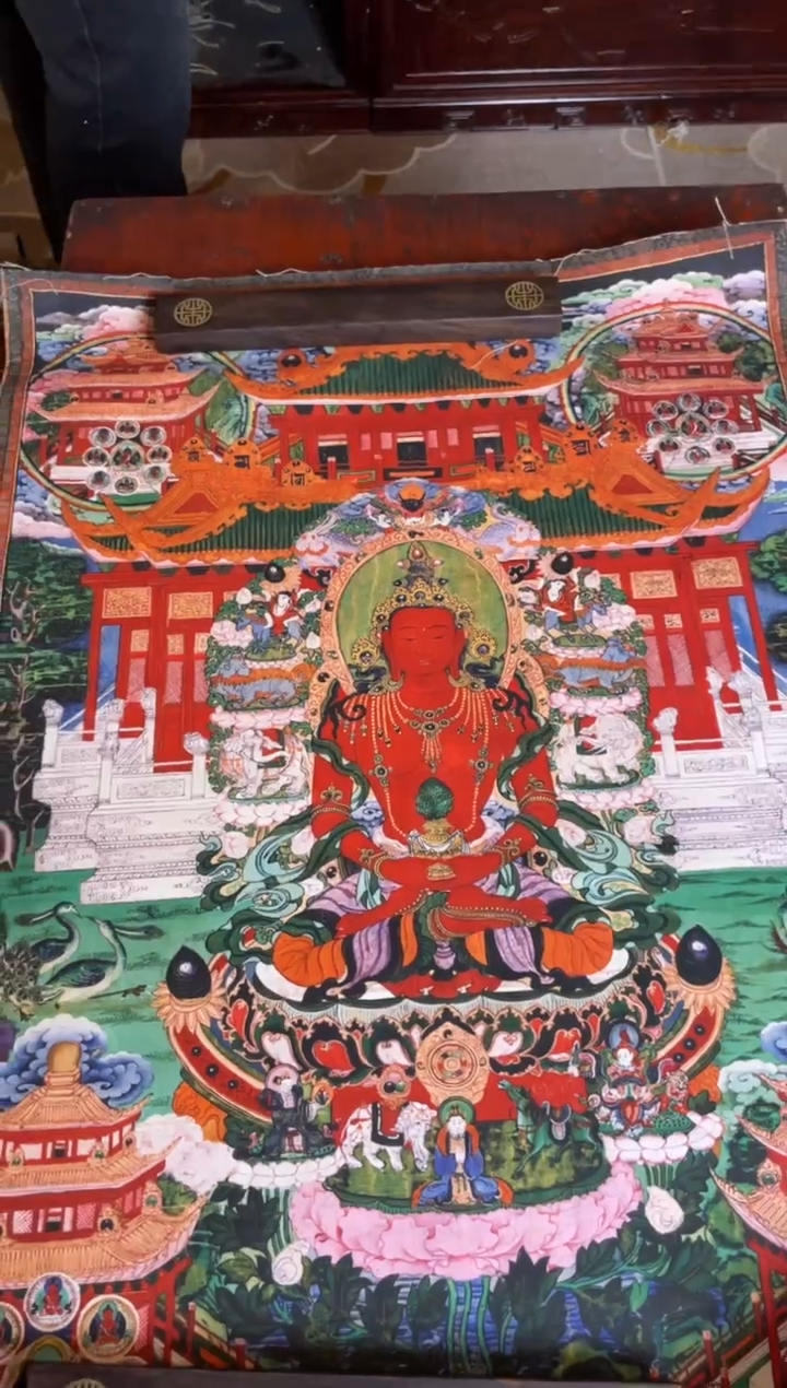 卷轴画手绘唐卡098