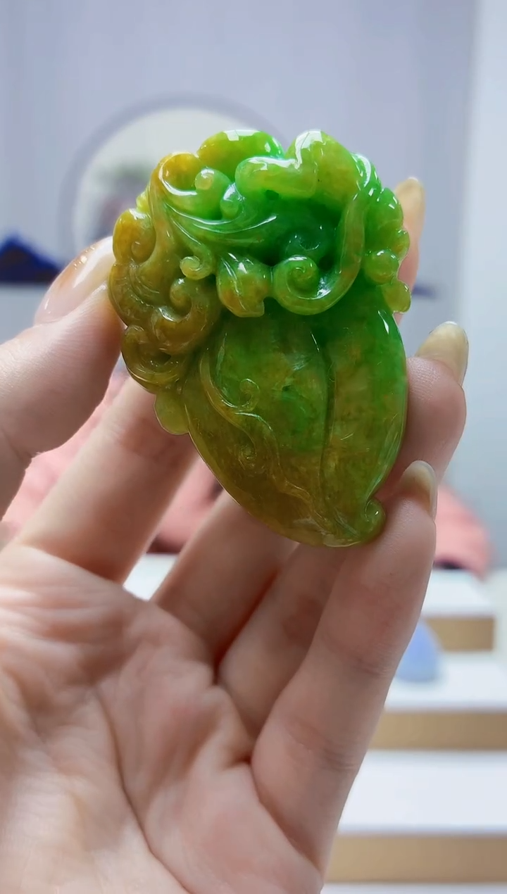 未镶嵌定制翡翠4852jw-毛货挂件45