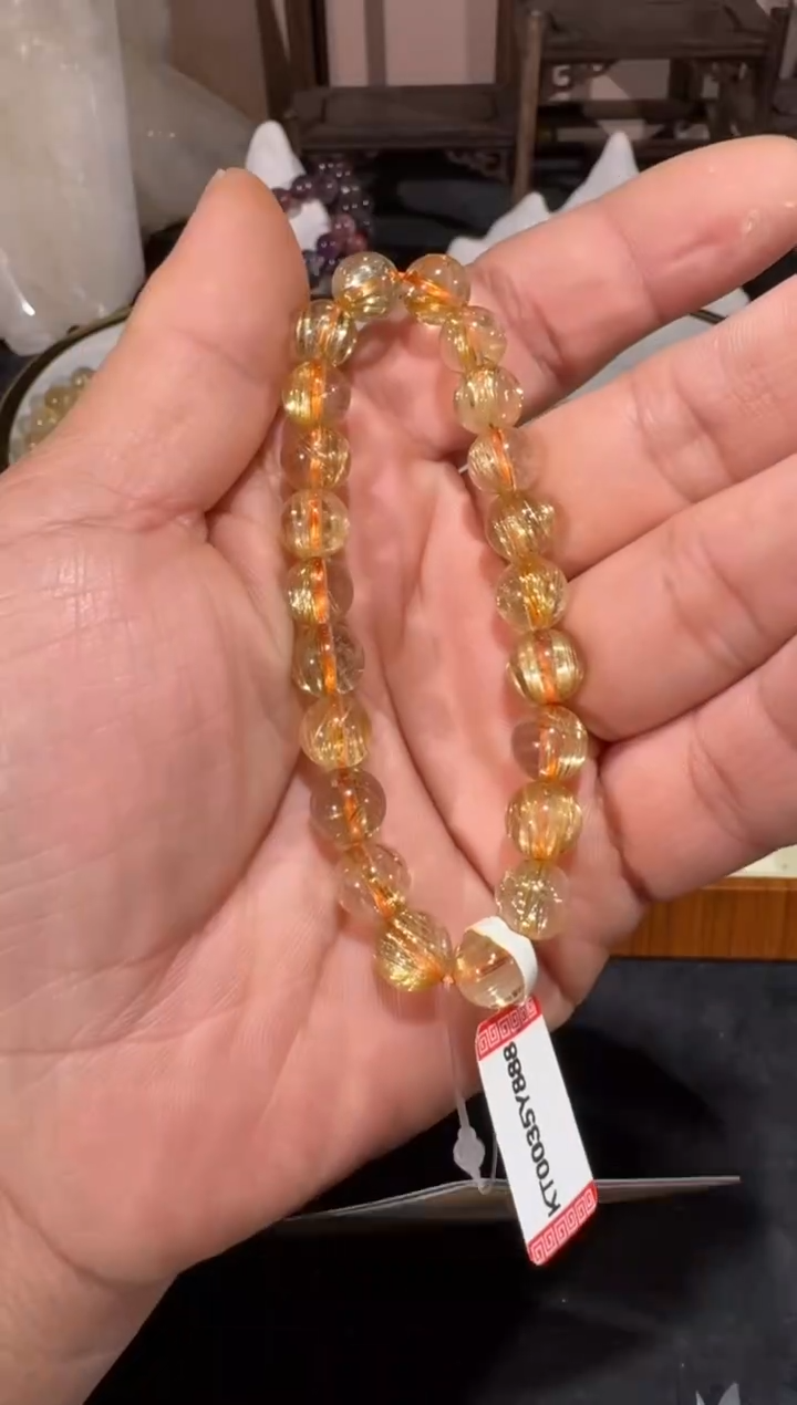 未镶嵌手串发晶SJ-789金发晶