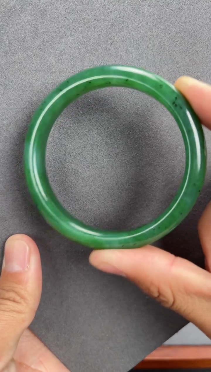 【闪购商品】和田玉颈饰未镶嵌碧玉手镯圈口54-62 多样性发一