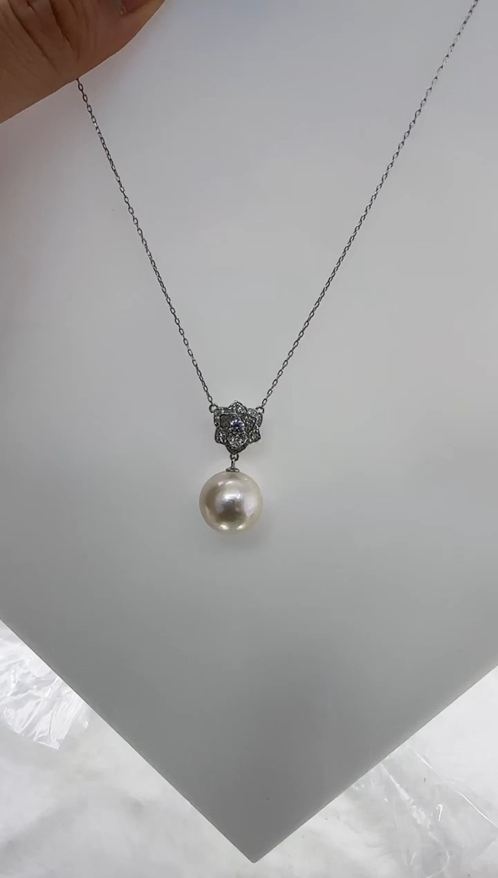 【闪购商品】淡水珍珠DA银S925镶嵌b526 吊坠14