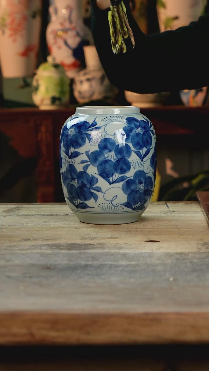 【闪购商品】瓷片景德镇纯手工釉下彩精品花瓶