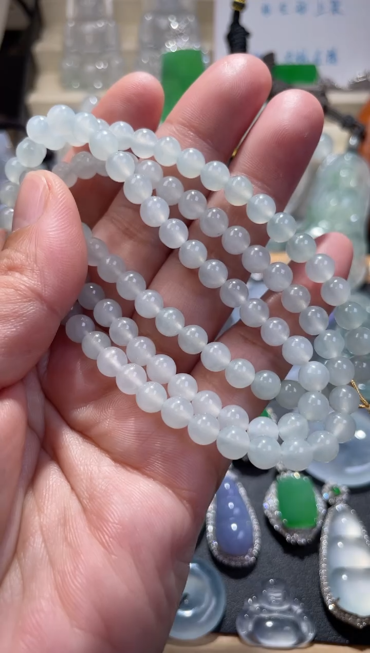 【闪购商品】定制翡翠未镶嵌珠串