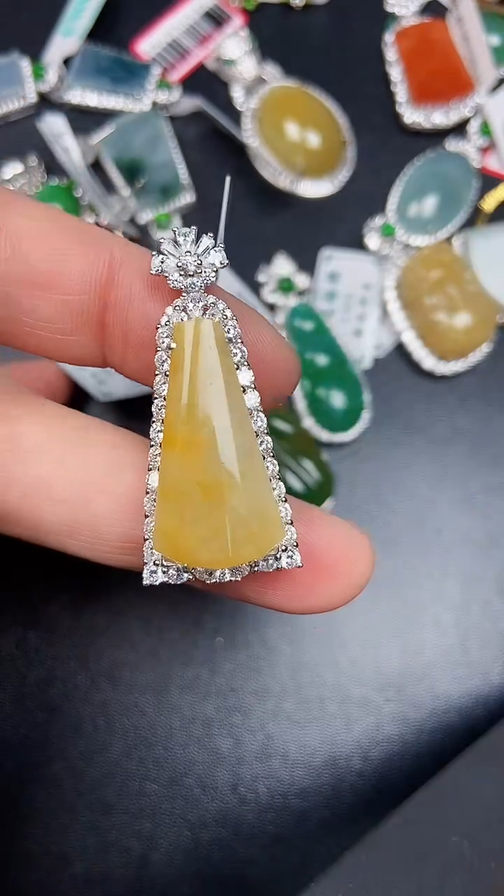 银S925镶嵌戒指翡翠8500