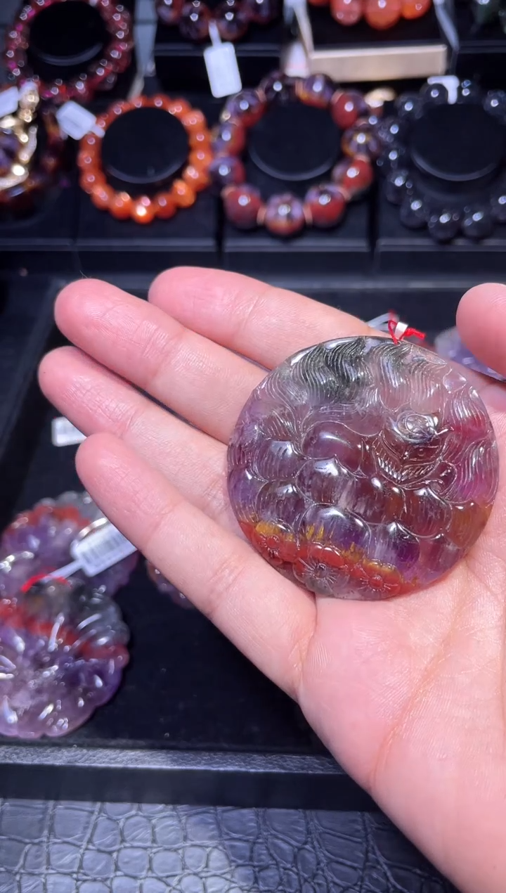 【闪购商品】水晶裸石未镶嵌极光裸石吊坠（多样性发其一）