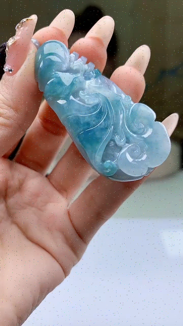 【闪购商品】定制翡翠未镶嵌4902ty-毛货挂件156