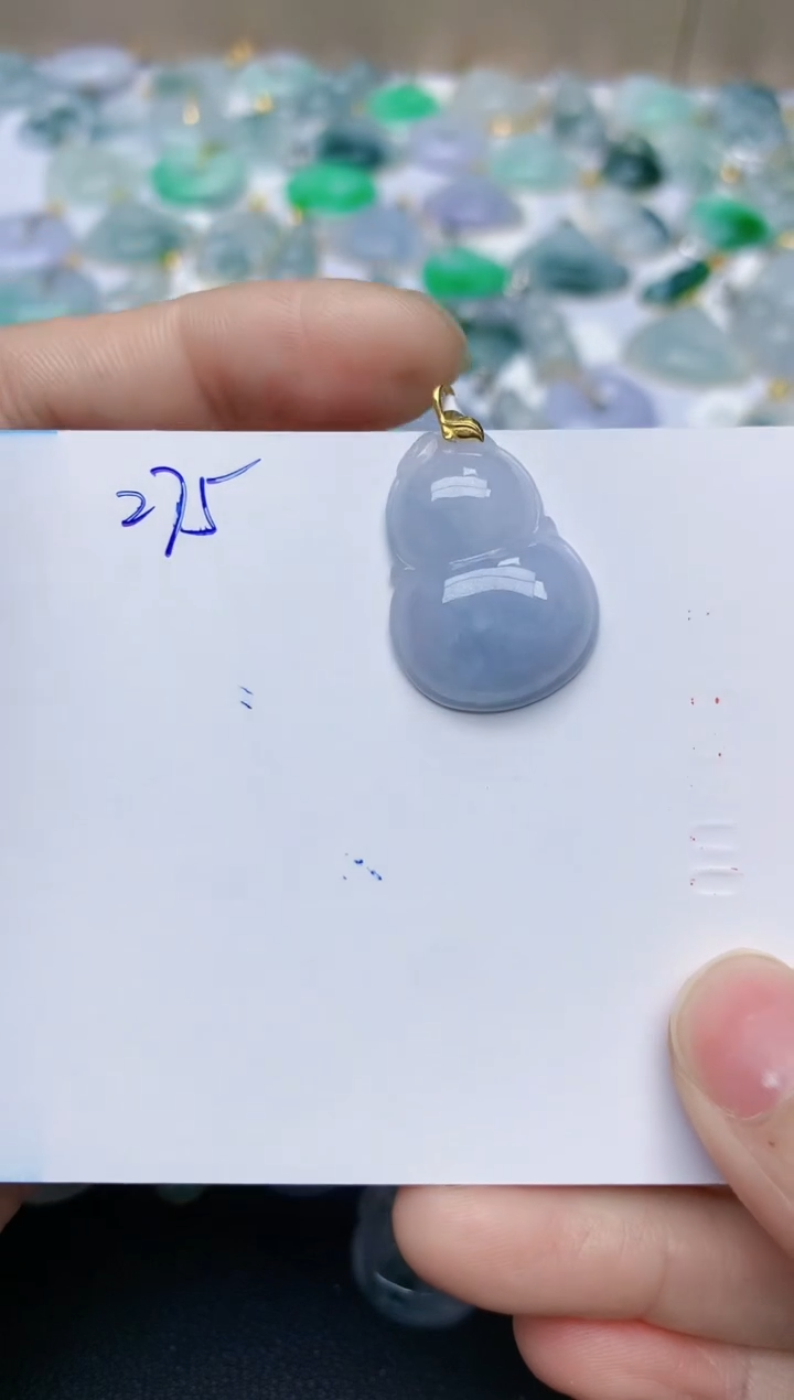 【闪购商品】翡翠颈饰18K金镶嵌天然翡翠A货    275