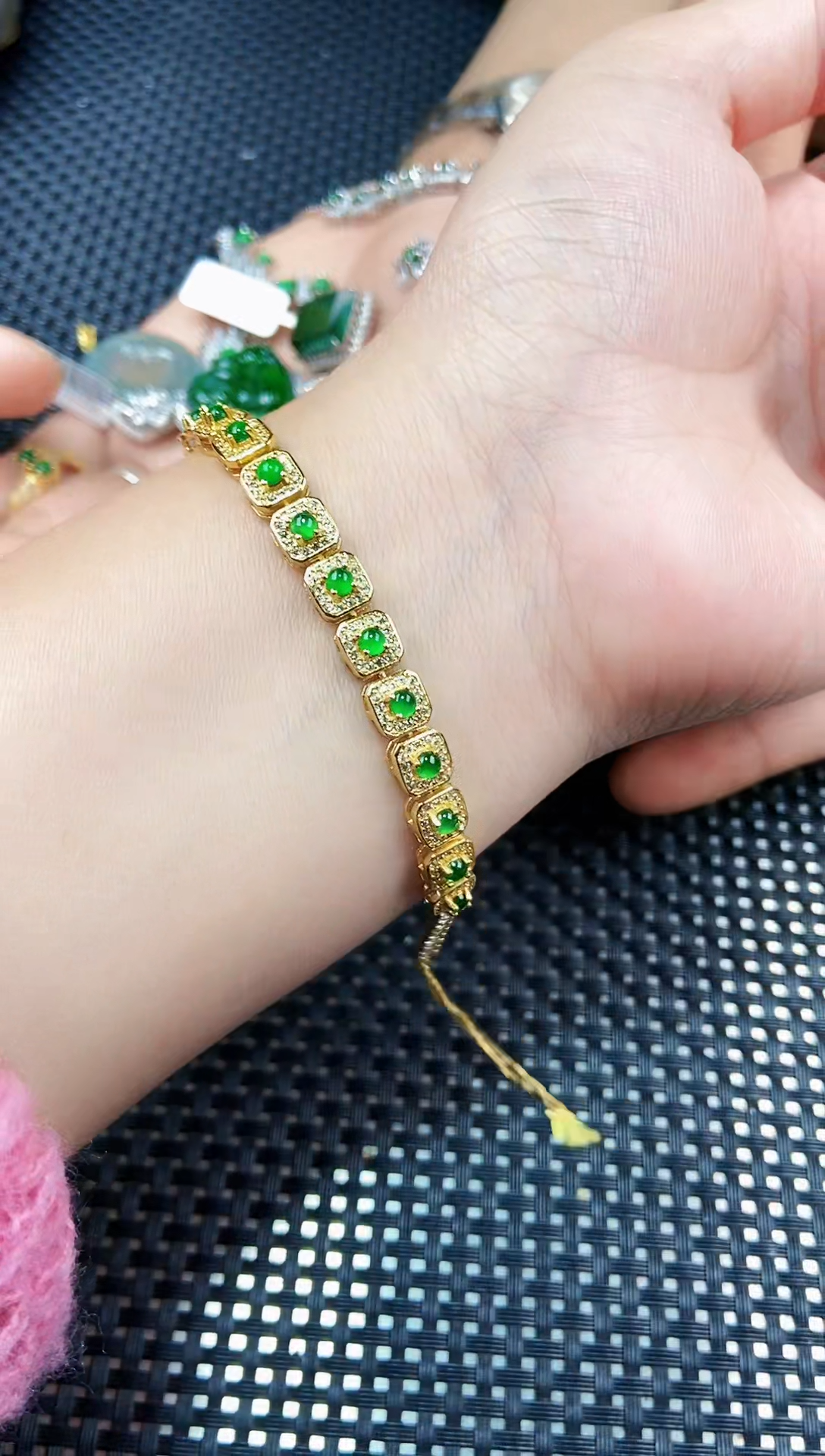 【闪购商品】翡翠手链未镶嵌111111111