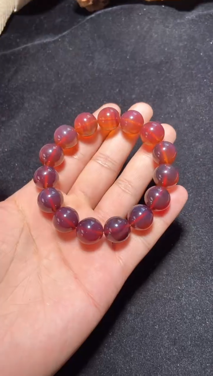 【闪购商品】琥珀手链未镶嵌棕红珀手串