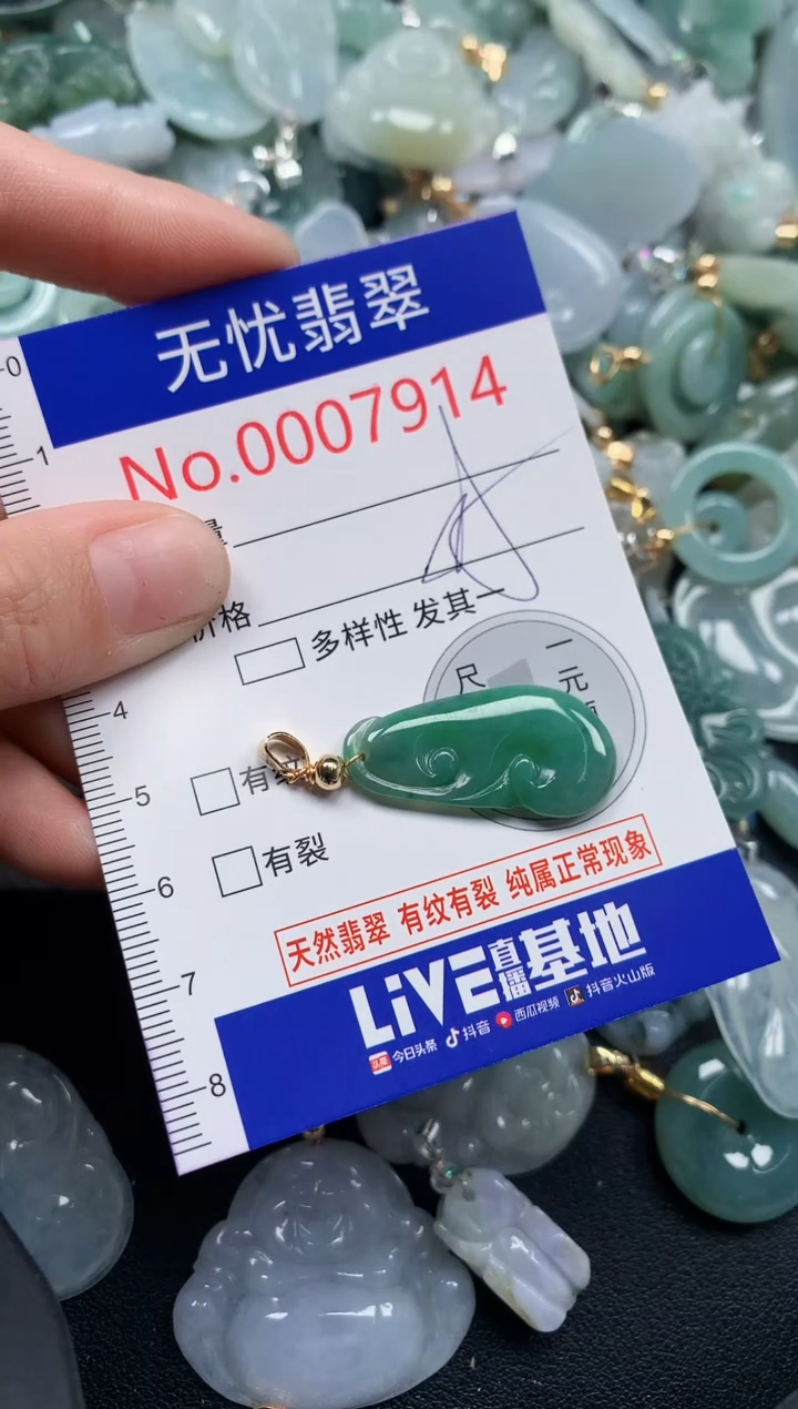 颈饰未镶嵌翡翠7914
