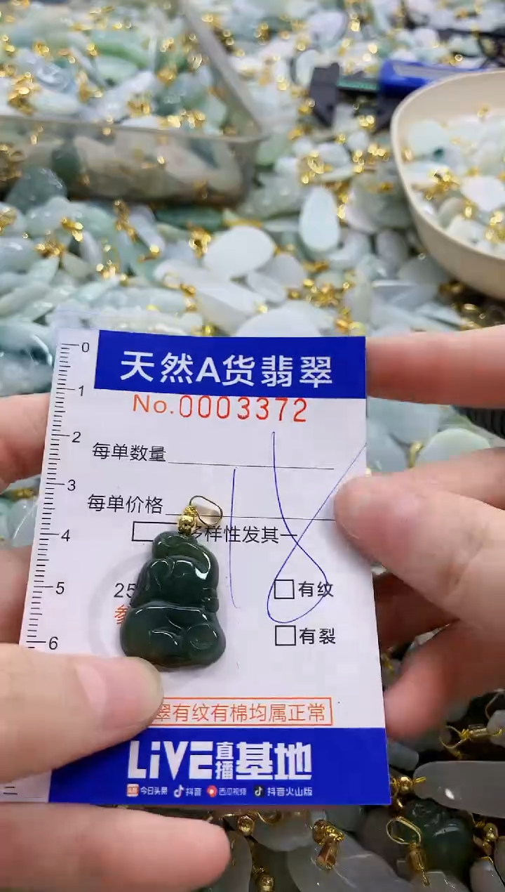 颈饰未镶嵌翡翠天然A货翡翠