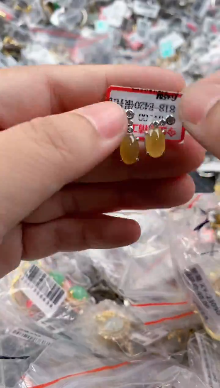 银S925镶嵌戒指翡翠555   7