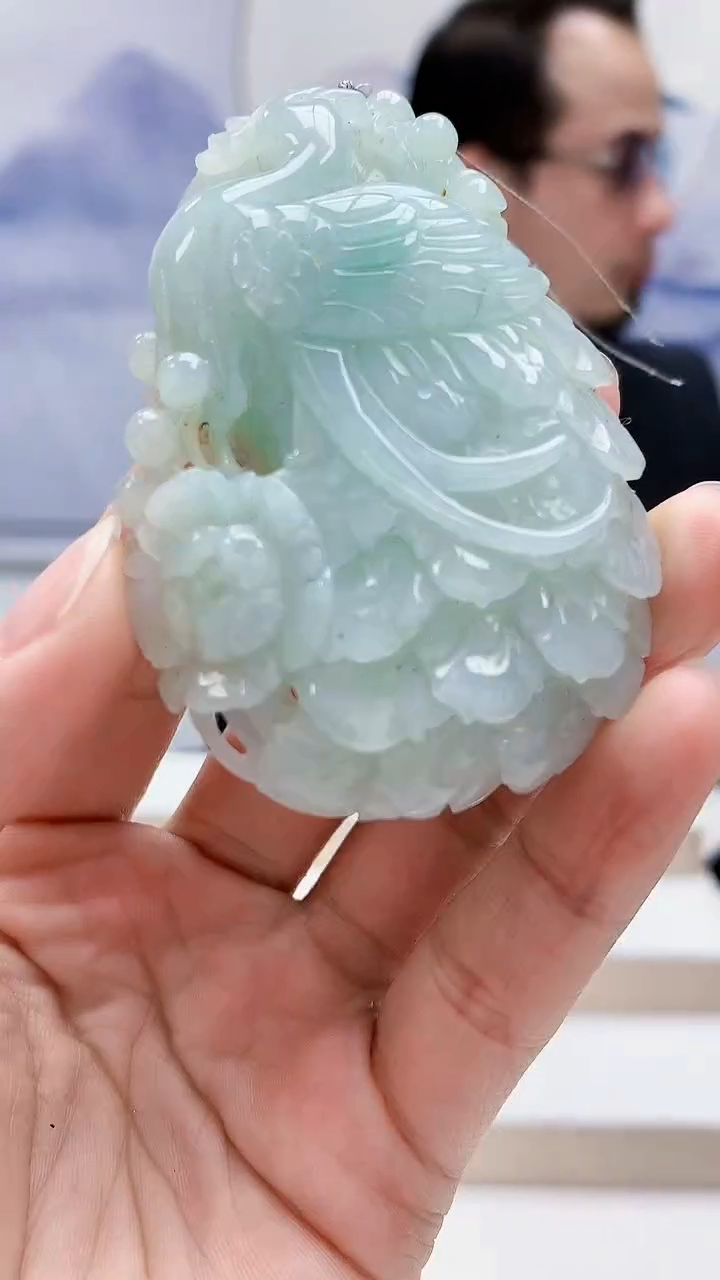 未镶嵌定制翡翠4957lr-毛货挂件91